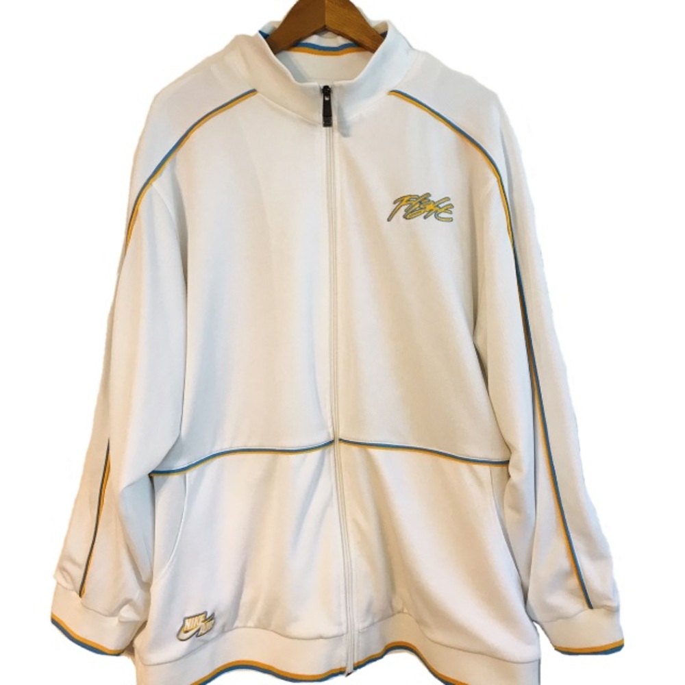 Nike Air Jordan Flight Track White Jacket Size XL